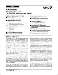 Click here to download AM28F020-200JC Datasheet