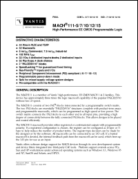 Click here to download MACH111-15JC Datasheet