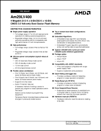 Click here to download Am29LV400T100FC Datasheet