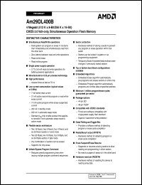 Click here to download AM29DL400BT-120FC Datasheet