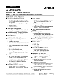 Click here to download Am29DL800BB70SEB Datasheet