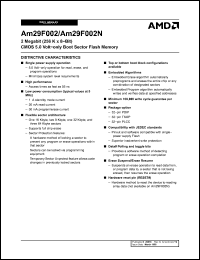 Click here to download Am29F002B-70JE Datasheet