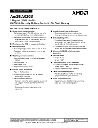 Click here to download AM29LV020B Datasheet