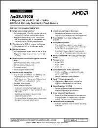 Click here to download Am29LV800BB80WBI Datasheet