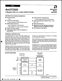 Click here to download AM27C020-250LIB Datasheet