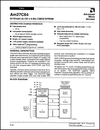 Click here to download AM27C64-120LC Datasheet