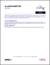 Click here to download AM29LV640MT120PCI Datasheet