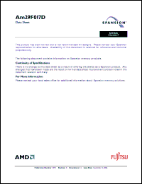 Click here to download AM29F017D-70E4F Datasheet