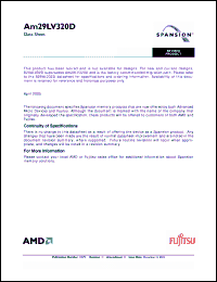 Click here to download AM29LV320DT40ED Datasheet