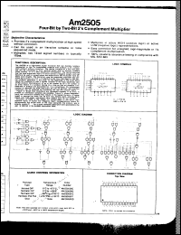 Click here to download AM2505DC-T Datasheet