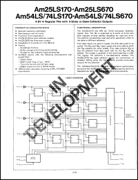 Click here to download AM25LS670PC-B Datasheet