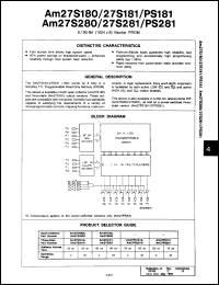 Click here to download AM27S180LM Datasheet