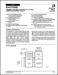 Click here to download AM27X400-120PC Datasheet