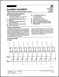 Click here to download AM29841A/B3A Datasheet