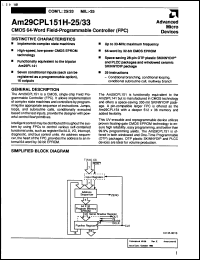 Click here to download AM29CPL151-2JC Datasheet