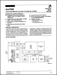 Click here to download AM7990DCB Datasheet