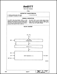 Click here to download AM8177DE Datasheet