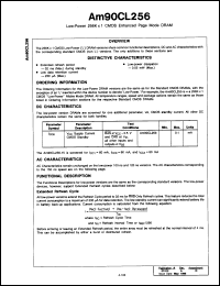 Click here to download AM90CL256-10JC Datasheet