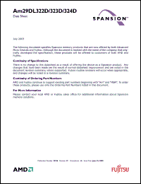 Click here to download AM29DL323DT70R Datasheet