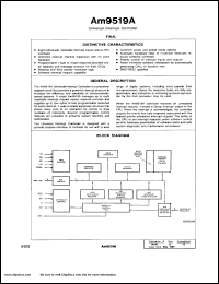 Click here to download AM9519A-1DCB Datasheet