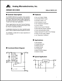 Click here to download AME8801FEEV Datasheet