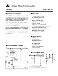 Click here to download AME8804AEEV Datasheet