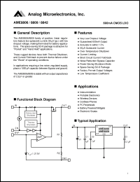 Click here to download AME8806MEHA Datasheet