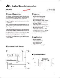 Click here to download AME8817AEDZ330 Datasheet