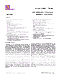 Click here to download A29001U-70 Datasheet