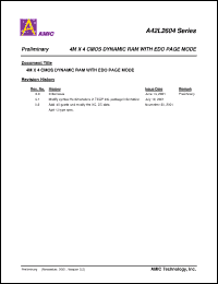 Click here to download A42L2604S-50L Datasheet