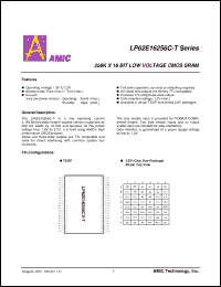 Click here to download LP62E16256CU-70LLT Datasheet