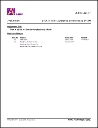 Click here to download A43E06161V Datasheet