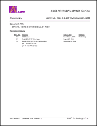 Click here to download A23L3616M-120 Datasheet