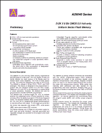 Click here to download A29040V-90 Datasheet