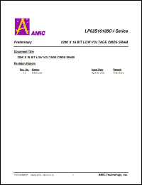 Click here to download LP62S16128CV-55LLI Datasheet