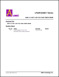 Click here to download LP62S16256EU-70LLT Datasheet