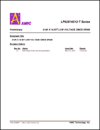 Click here to download LP62S16512U-55LLT Datasheet