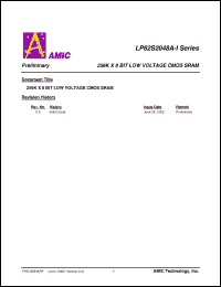 Click here to download LP62S2048AV-55LLI Datasheet