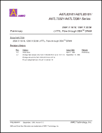 Click here to download A67L73361 Datasheet