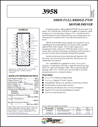Click here to download A3958SB Datasheet