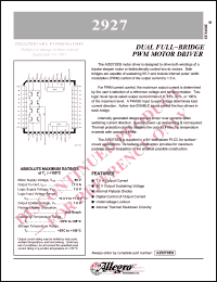 Click here to download 2927 Datasheet