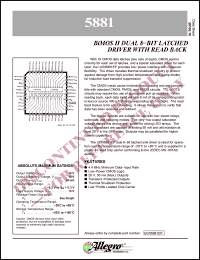Click here to download UCN5881 Datasheet