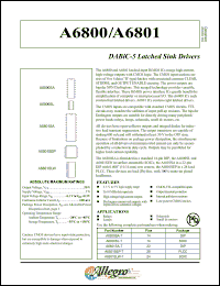 Click here to download A6801SLW Datasheet