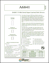 Click here to download A6841ELW-T Datasheet