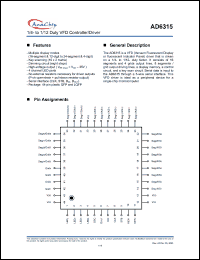 Click here to download AD6315L Datasheet