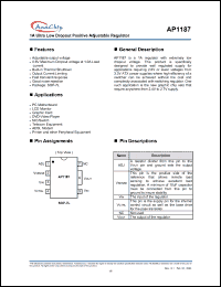 Click here to download AP1187S7A Datasheet