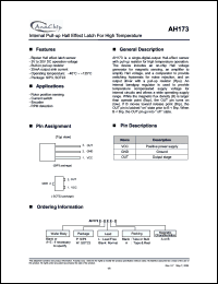 Click here to download AH173PL-A Datasheet