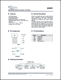 Click here to download AH281Z-PLA Datasheet