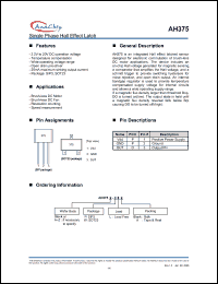 Click here to download AH375MPLA Datasheet