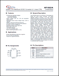 Click here to download AP1502AS Datasheet